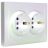 Розетка 2-м СП Pixel 16А IP20 с заземл. защ. шторки в сборе перламутр. TOKOV ELECTRIC TKE-PX-R2FZSF-C04
