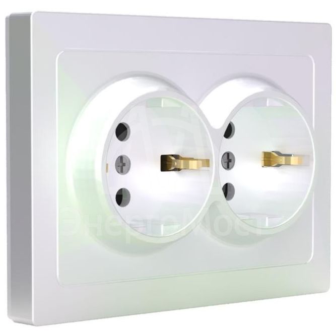 Розетка 2-м СП Pixel 16А IP20 с заземл. защ. шторки в сборе перламутр. TOKOV ELECTRIC TKE-PX-R2FZSF-C04