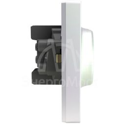 Розетка 2-м СП Pixel 16А IP20 с заземл. защ. шторки в сборе перламутр. TOKOV ELECTRIC TKE-PX-R2FZSF-C04