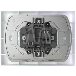 Розетка 2-м СП Pixel 16А IP20 с заземл. защ. шторки в сборе перламутр. TOKOV ELECTRIC TKE-PX-R2FZSF-C04