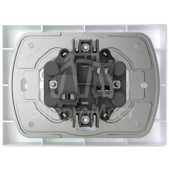 Розетка 2-м СП Pixel 16А IP20 с заземл. защ. шторки в сборе перламутр. TOKOV ELECTRIC TKE-PX-R2FZSF-C04