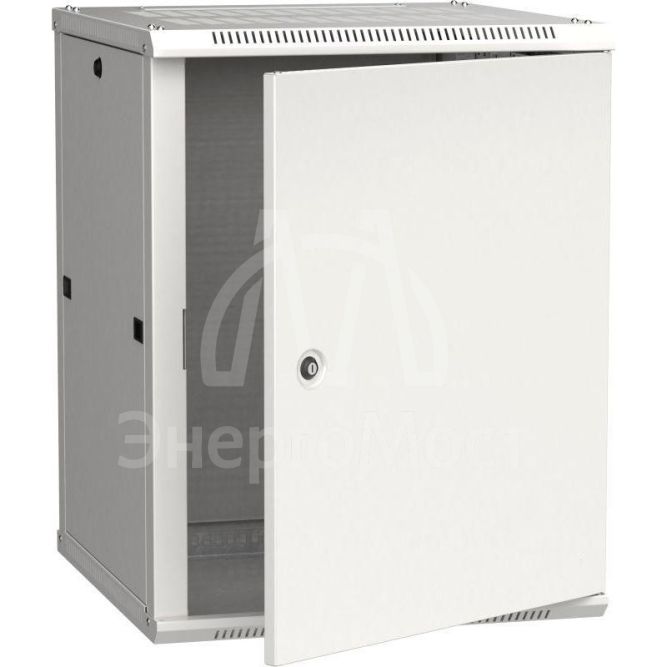 Шкаф 19 дюйм LINEA W 15U 600х600мм настен. метал. дверь RAL7035 ITK LWR3-15U66-MF