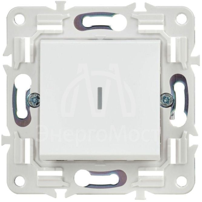 Выключатель 1-кл. SKANDY 10А SK-V07W с индикацией арктич. бел. IEK SK-V10-1-10-K01