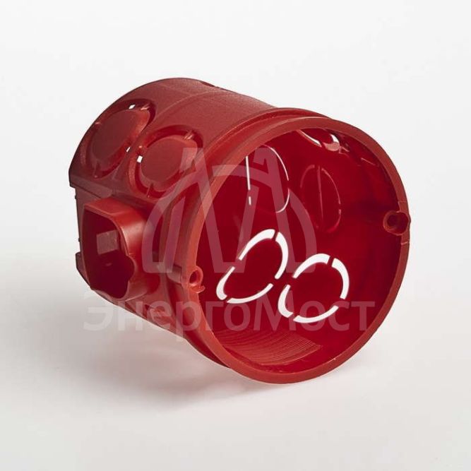 Коробка установочная СП 60х62 блочная углубл. IP30 красн. Ruvinil 10190