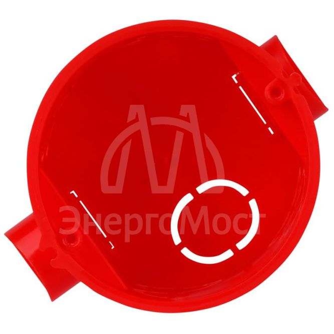 Коробка установочная СП 60х62 блочная углубл. IP30 красн. Ruvinil 10190