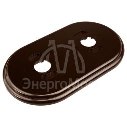 Рамка 2-м R пластик корич. Bironi RF1-620-22