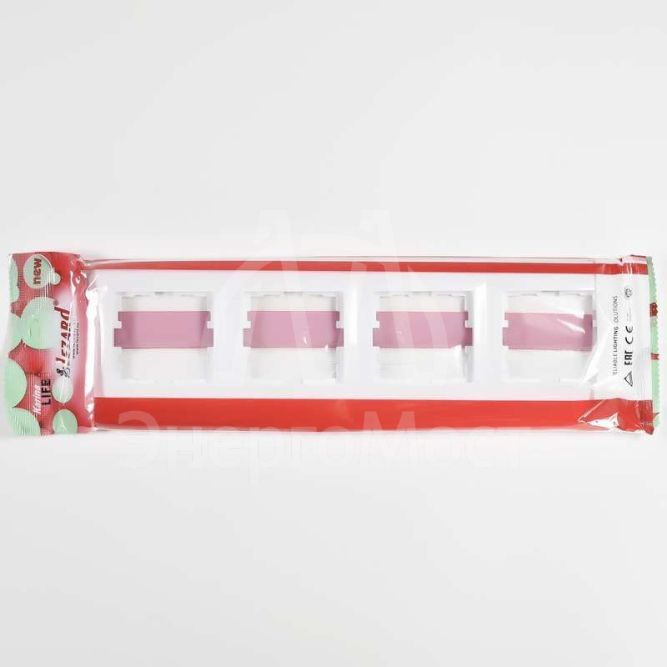 Рамка 4-м KARINA LIFE горизонт. бел. LEZARD 708-0200-149