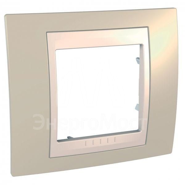 Рамка 1-м Unica Хамелеон песч./беж. SchE MGU6.002.567