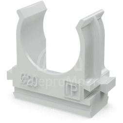 Держатель для труб (клипса) d20мм полистирол Промрукав PR.02720