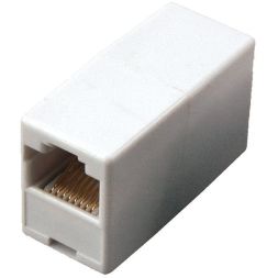 Проходник комп. гнездо-гнездо 8P-8C бел. Rexant 03-0101