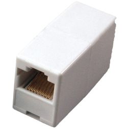 Проходник комп. гнездо-гнездо 8P-8C бел. Rexant 03-0101