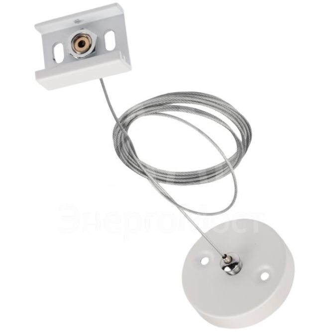 Подвес для шинопровода трехфазного 3P PTR S-2м WH Pro+ бел. JazzWay 5063945