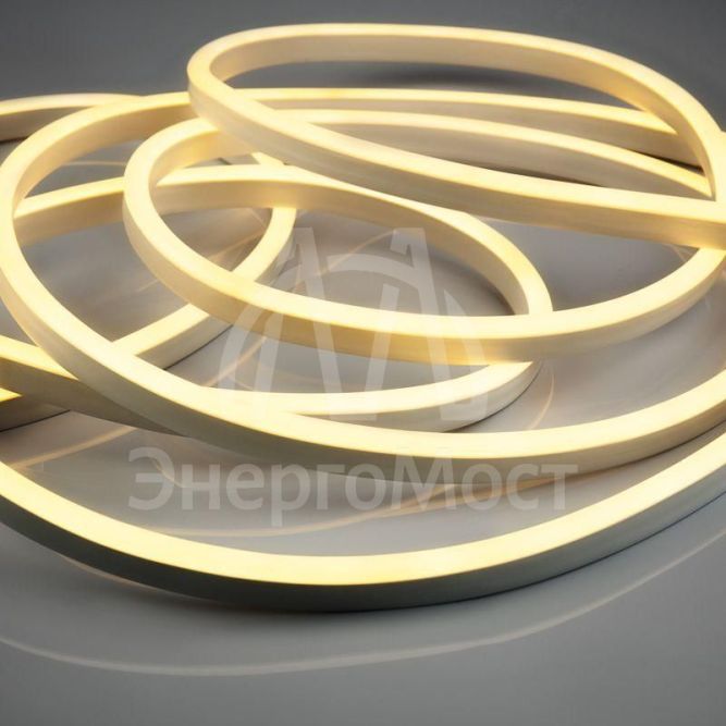 Шнур светодиодный гибкий неон SMD 8х16мм 120LED/м тепл. бел. 20м односторонний Neon-Night 131-008