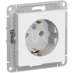 Механизм розетки 1-м СП AtlasDesign 16А с заземл. бел. SchE ATN000143