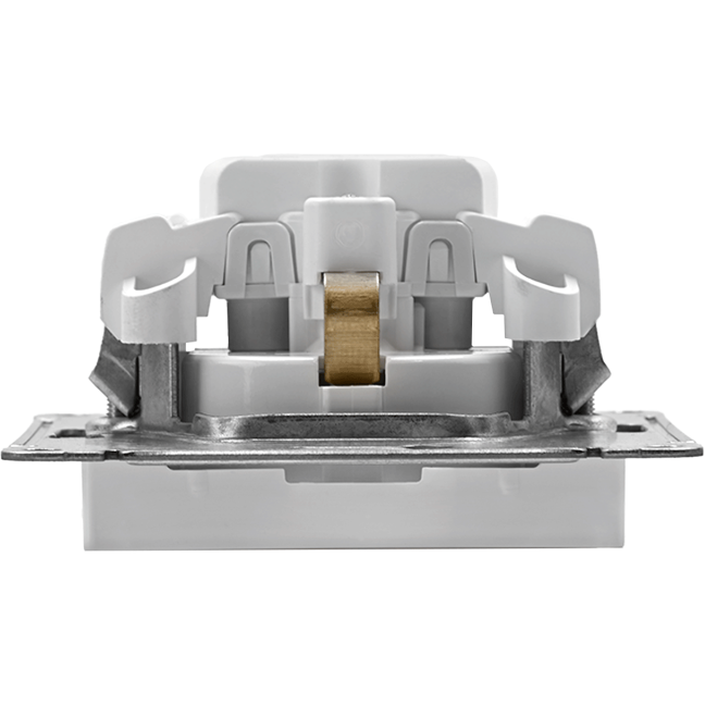 Механизм розетки 1-м СП AtlasDesign 16А с заземл. бел. SchE ATN000143