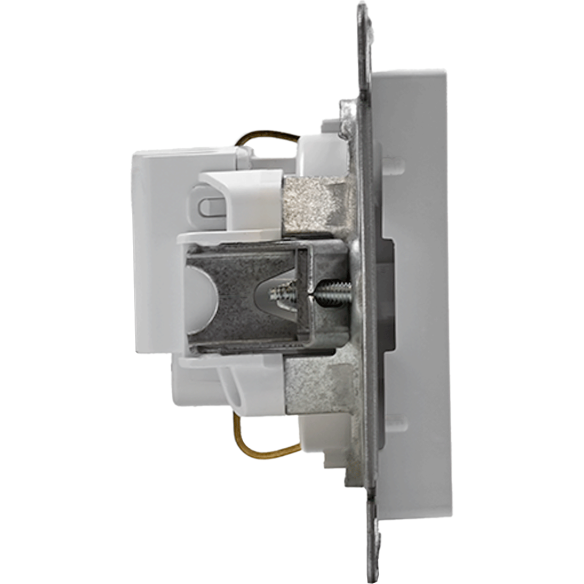 Механизм розетки 1-м СП AtlasDesign 16А с заземл. бел. SchE ATN000143