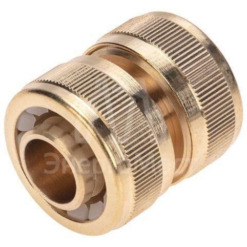Муфта соединительная латунная ремонтная для шланга 3/4дюйм ЧЕТЫРЕ СЕЗОНА 62-0274