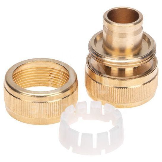 Муфта соединительная латунная ремонтная для шланга 3/4дюйм ЧЕТЫРЕ СЕЗОНА 62-0274