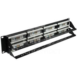 Патч-панель UTP 48хRJ-45 кат.5E 2U 19дюйм SUPRLAN 10-0405