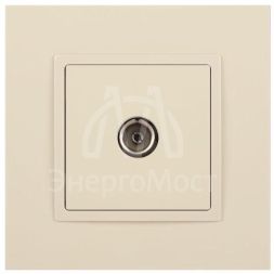 Розетка телевизионная одиночная TV 1мод. Elegance 14-3101-02 IP20 сл. кость Эра Б0034291