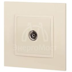 Розетка телевизионная одиночная TV 1мод. Elegance 14-3101-02 IP20 сл. кость Эра Б0034291