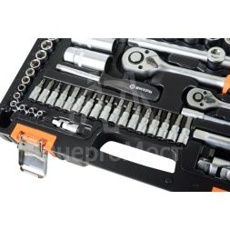 Набор инструментов АВТО, 1/2&amp;quot; , 1/4&amp;quot; , CrV, в кейсе 82 предм Вихрь