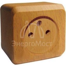 Розетка 1-м ОП Этюд Дача 16А IP20 без заземл. бук SchE PA16-001T