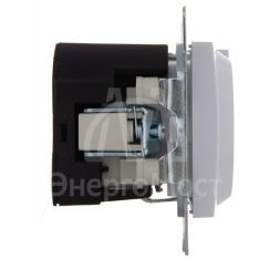 Механизм розетки 1-м СП KARINA 16А с з/к + USB разъем бел. LEZARD 707-0288-181