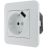Механизм розетки 1-м СП KARINA 16А с з/к + USB разъем бел. LEZARD 707-0288-181