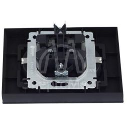 Розетка 2-м СП BRITE РСш12-3-БрГ 16А в сборе с заземл. защ. шторки графит IEK BR-R24-16-K53-F