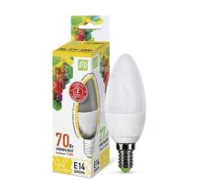 Лампа светодиодная LED-свеча-standard 7.5Вт свеча 3000К тепл. бел. E14 675лм 160-260В ASD 4690612003924
