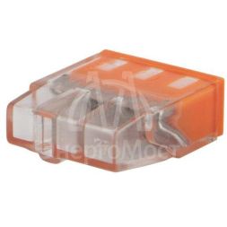 Экспресс-клемма строительно-монтажная СМК 2273-243 3-проводная 0.5-2.5кв.мм с пастой (блист.20шт) Rexant 07-3217-20