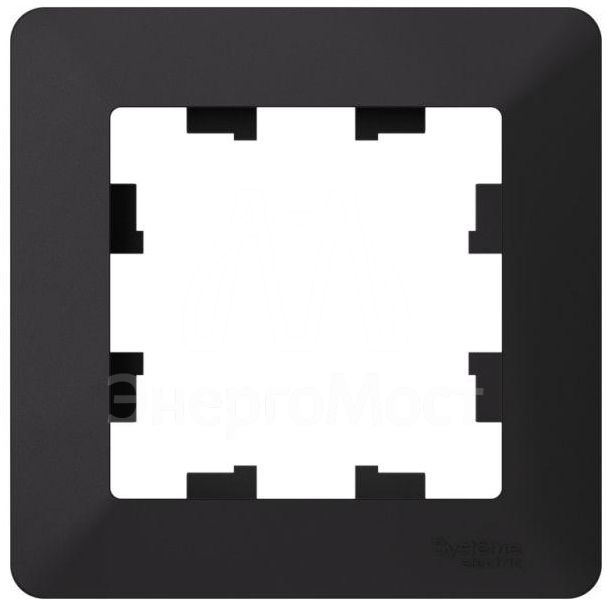 Рамка 1-м AtlasDesign Air карбон/дым. черн. SE ATN221001