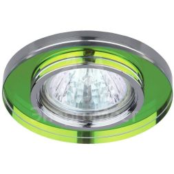 Светильник DK7 CH/MIX 50Вт MR16 12В точечный; декор стекло круглое хром./мультиколор ЭРА C0043737