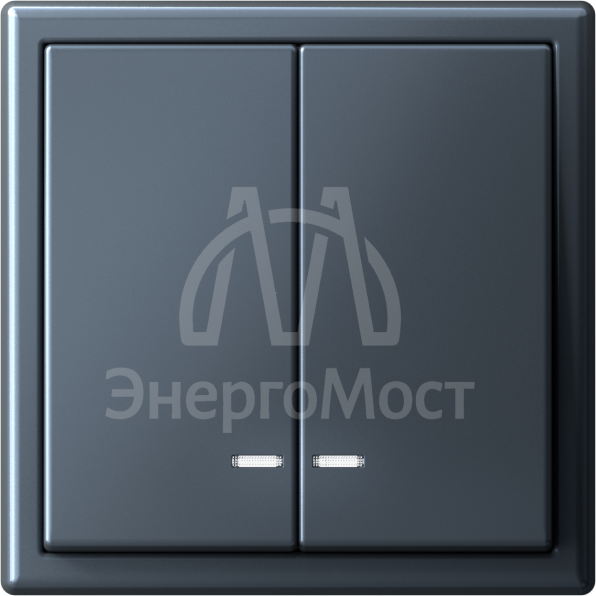 Выключатель 2-кл. ArtGallery (сх. 5а) 10AX с подсветкой механизм грифель SE GAL000753