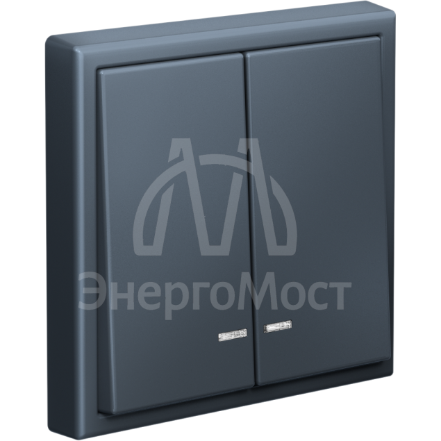 Выключатель 2-кл. ArtGallery (сх. 5а) 10AX с подсветкой механизм грифель SE GAL000753