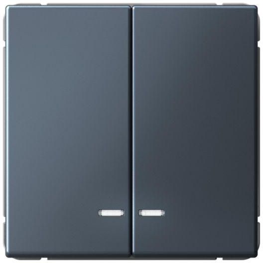 Выключатель 2-кл. ArtGallery (сх. 5а) 10AX с подсветкой механизм грифель SE GAL000753