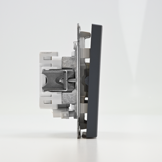 Выключатель 2-кл. ArtGallery (сх. 5а) 10AX с подсветкой механизм грифель SE GAL000753