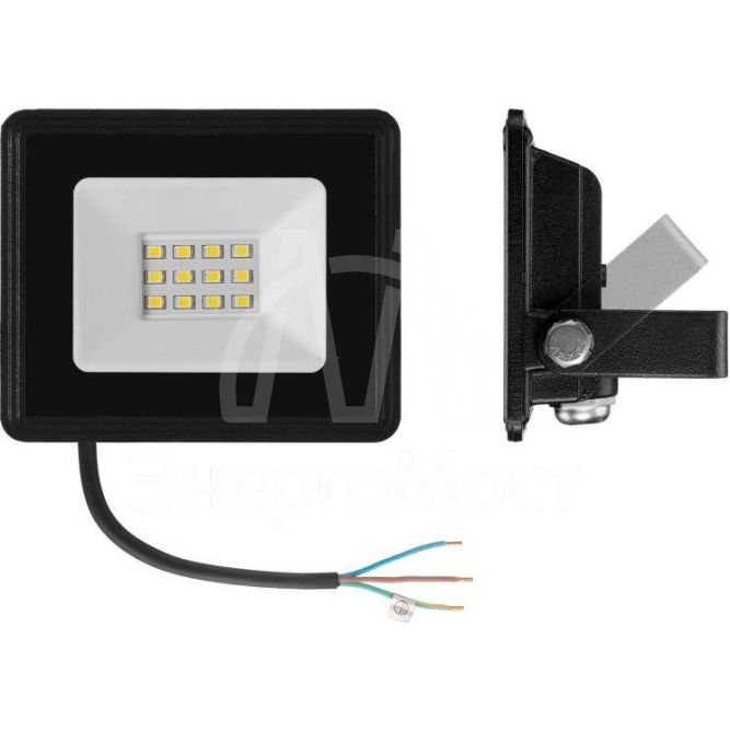 Прожектор светодиодный СДО 06-10 6500К IP65 черн. IEK LPDO601-10-65-K02