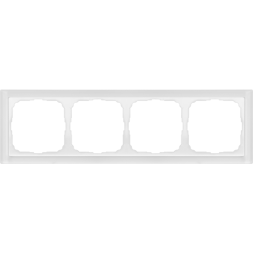 Рамка 4-м ArtGallery Pure матов. органич. стекло бел. SE GAL330104