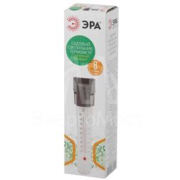 Светильник-градусник садовый ERATR024-02 33см солнечная батарея сталь пластик сер. ЭРА Б0038503