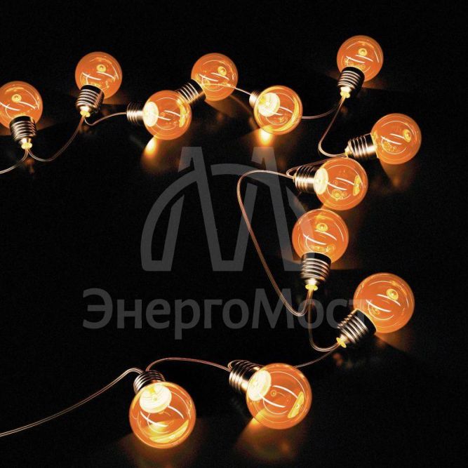 Гирлянда светодиодная садовая &amp;quot;Шары&amp;quot; Solar 30LED бел. IP44 на солнечн. батарее GAUSS GS032