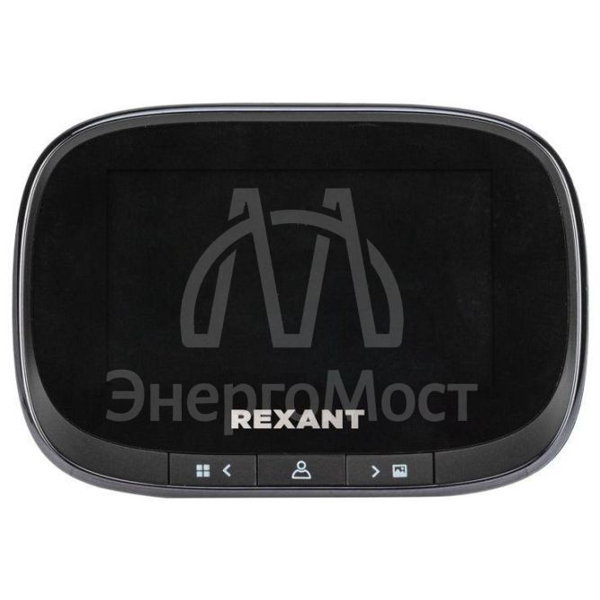 Видеоглазок дверной DV-115 с цветным LCD-дисплеем 4.3дюйм с функцией записи фото/видео по движ. встр. звонок ночн. реж. работы Rexant 45-1115