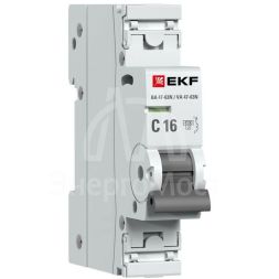 Выключатель автоматический модульный 1п 16А C 4.5кА ВА 47-63N PROxima EKF M634116C