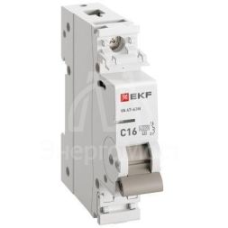 Выключатель автоматический модульный 1п 16А C 4.5кА ВА 47-63N PROxima EKF M634116C