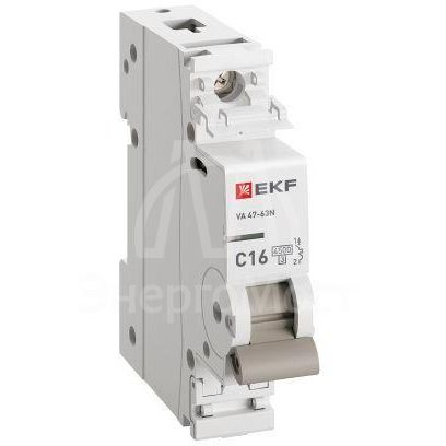 Выключатель автоматический модульный 1п 16А C 4.5кА ВА 47-63N PROxima EKF M634116C