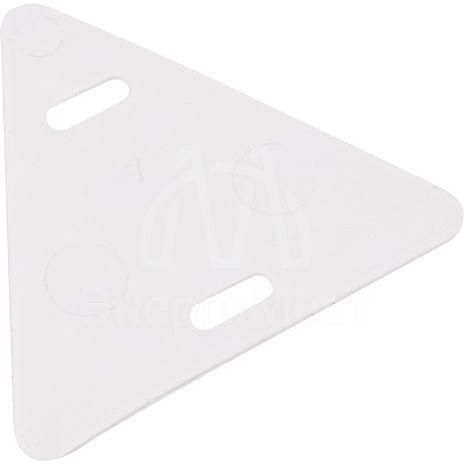 Бирка кабельная У-136 (треугольник) (уп.100шт) REXANT 07-6236