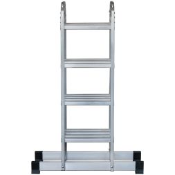 Лестница-трансформер четырехсекционная 4х4 13.2кг алюм. FIT 65450