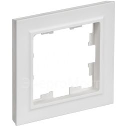 Рамка 1-м BRITE РУ-1-БрАБ арктич. бел. IEK BR-M12-K91
