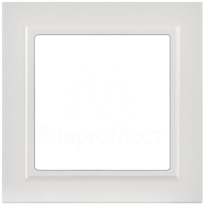 Рамка 1-м BRITE РУ-1-БрАБ арктич. бел. IEK BR-M12-K91
